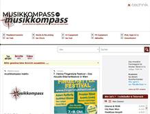 Tablet Screenshot of musikkompass.at